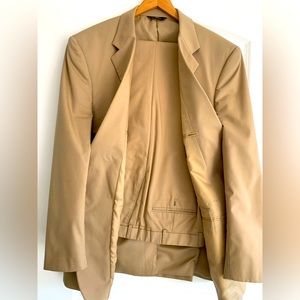 Brooks Brothers “346” Tan Suit Jacket AND Pants - 46R/36W-30 Ins